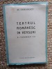 Al. Cioranescu - Teatrul romanesc in versuri (editie 1943) Casa Scoalelor, carte veche, bibliofilie, 277 pagini