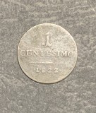 Moneda 1 centesimo 1822 Italia M milano, Europa