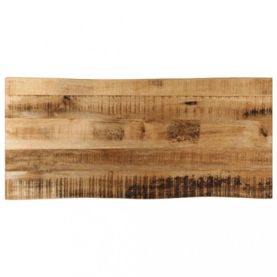 Gossi blat de masa contur organic 90x40x2,5 cm lemn masiv mango brut foto