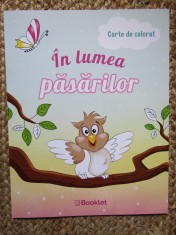IN LUMEA PASARILOR CARTE DE COLORAT