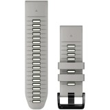 Curea ceas smartwatch Garmin, 26mm, QuickFit, Silicon, Fog Gray/Moss