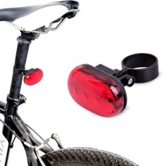Lumină Siguranță Bicicletă, LED, 3 Becuri, Roșu