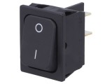 &Icirc;ntrerupător Rocker DPST 20A/250VAC, negru, IP40 - Marquardt 1832