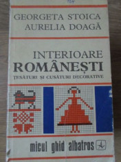 INTERIOARE ROMANESTI. TESATURI SI CUSATURI DECORATIVE-GEORGETA STOICA, AURELIA DOAGA foto