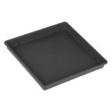 Farfurie Ghiveci Plastic, Model Patrata, Culoare Antracit, Dimensiuni 29x29x3cm, Oem