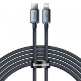Cablu Date si Incarcare USB-C - Lightning Baseus Crystal Shine Series, 20W, 2m, Negru CAJY000301, Apple