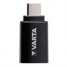 Adaptor OTG USB 3.0 la USB Type-C Varta, Negru