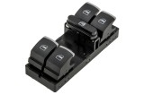 Comutator macara geam Vw Golf 6 2008-, Golf Plus 2005-, Passat B7 2010-, Golf 5 2005-, Cromata, NTY EWS-VW-001