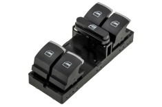Comutator macara geam Vw Golf 6 2008-, Golf Plus 2005-, Passat B7 2010-, Golf 5 2005-, Cromata, NTY EWS-VW-001