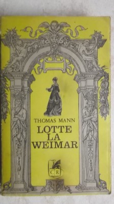 Thomas Mann - Lotte la Weimar foto