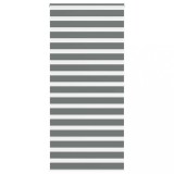 VidaXL Jaluzea tip zebra gri &icirc;nchis lățime țesătură 90,9 cm poliester