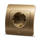 Priză Schuko 16A titan Jazz - ELBI