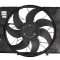 GMV radiator electroventilator Mercedes Clasa A (W176), 2012-2018, A180 BlueEfficiency, motor 1.6 T, benzina, 600 W; 477 mm; 4 pini, cu modul de cont