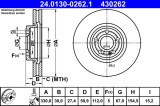 ATE 24.0130-0262.1 Disc frana