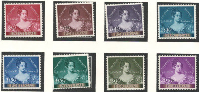 Portugalia 1953 Mi 815/22 MNH - 100 de ani de timbre foto