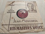 Disc patefon/gramofon Jean Moscopol - Vrei sa ne-ntalnim sambata seara, extrem de rar