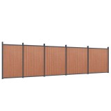 Cumpara ieftin Panouri pentru gard, maro, 872x186 cm, WPC