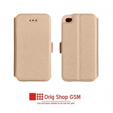 HUSA FLIP CARTE SAMSUNG J377 GALAXY J3 2018 GOLD foto