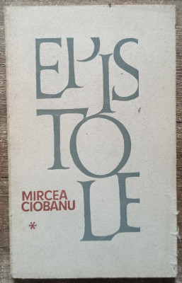 Epistole - Mircea Ciobanu foto