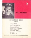 AMS - PARTITURA- STAI L&Icirc;NGĂ MINE, MUZICA: AUREL GIROVEANU, VERSURILE: MIRCEA BLOCK