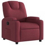 Cumpara ieftin Fotoliu rabatabil, rosu vin, material textil