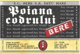 NI431 Etichetă bere Poiana codrului, 1994-1995, SC Bere SA Satu Mare