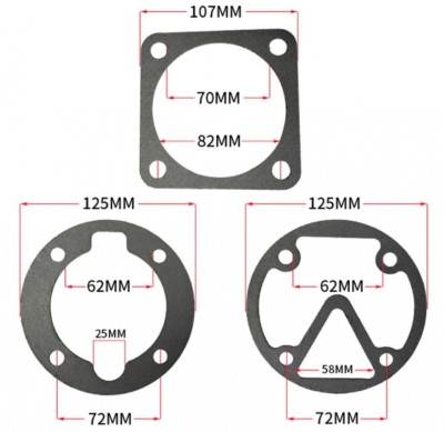 Set garnituri cap compresor 80mm SPC115 foto
