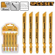 Panze pendular lemn set 5 bucati - Ingco JSBT111C