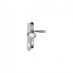 Maner usa exterior Hoppe New York buton-maner cu sild pentru cilindru material aluminiu culoare titan , 92 x 30 mm