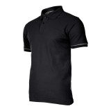 Tricou Bumbac Polo / Negru - 3xl