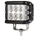 Proiector led Off Road bicolor, alb si galben stroboscop, 35W Suv, ATV, Tractor, Jeep unghi lumina spot 30, IPF