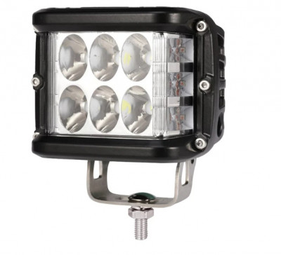 Proiector led Off Road bicolor, alb si galben stroboscop, 35W Suv, ATV, Tractor, Jeep unghi lumina spot 30 foto