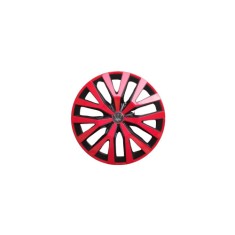 Set 4 capace roti model EVO negru+rosu 15&quot; Cod: WD2-1RD-1 Automotive TrustedCars