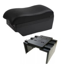 Cotieră auto universală neagră, piele ecologica, model E2 (Cotieră auto)