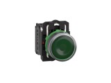 Comutator 22mm Schneider Electric, Apasare, LED, IP66, Verde, 2 pozitii, 230V