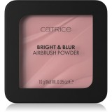Catrice Bright &amp; Blur Airbrush Powder pudra de fixare cu efect iluminator culoare 010 Pink Luminance 10 g