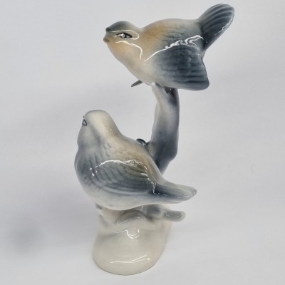 Pasari - bibelou portelan romanesc vintage foto