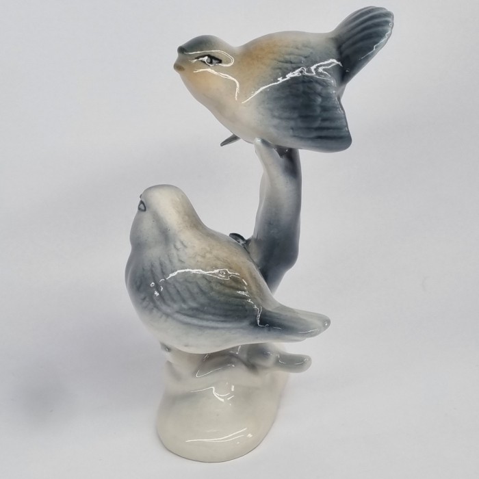 Pasari - bibelou portelan romanesc vintage