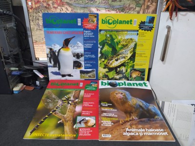 Bioplanet, revistă de informații științifice pentru elevi, 4 numere 2009-12, 201 foto