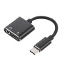 Adaptor USB Type C - Jack 3.5mm + USB-C Mama, 7cm, Stereo, Well - Cablu Audio