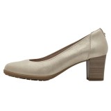 Pantofi dama, din piele naturala, Tamaris, 1-22451-44-179, auriu