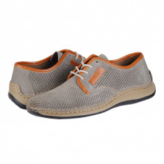 Pantofi casual barbati piele Rieker Rafe grey 0520642 foto