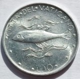 952. Moneda Vatican 10 lire 1976, Europa