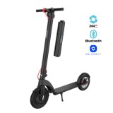 Cumpara ieftin Trotineta electrica pliabila iSEN X8 2025 Negru, APP, BT, 10 inch, motor 350W, autonomie max 45km, viteza pana la 38km h, baterie detasabila