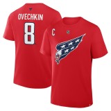 Washington Capitals tricou de bărbați Alexander Ovechkin #8 Stack Name &amp;amp; Number 2025/26 red - S
