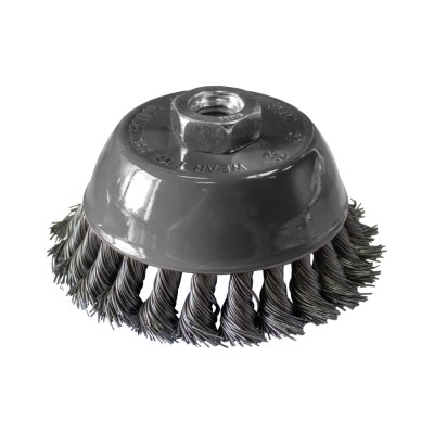 Perie cupa, pentru decapare lemn / fier, Lumytools LT06974, diametru 65 mm foto