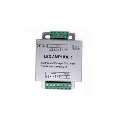 Amplificator pentru banda LED RGB RGBW, DC 12V-24V, 24A, A424 foto