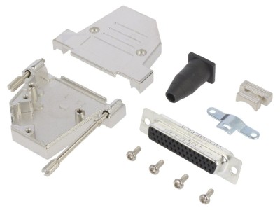 Conector D-Sub 44-PIN mamă unghi 45&amp;deg; foto