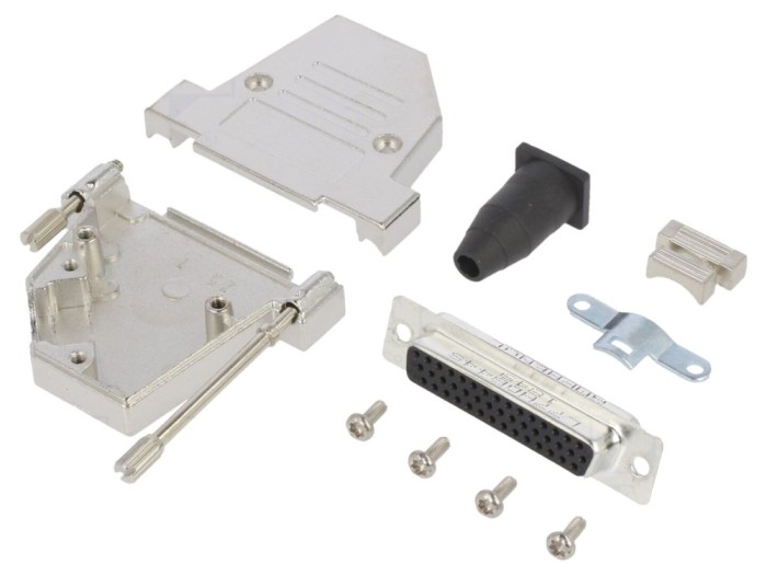 Conector D-Sub 44-PIN mamă unghi 45&deg;