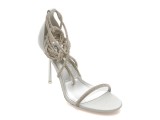 Sandale elegante ALDO argintii, CALADONIA 040, din piele ecologica